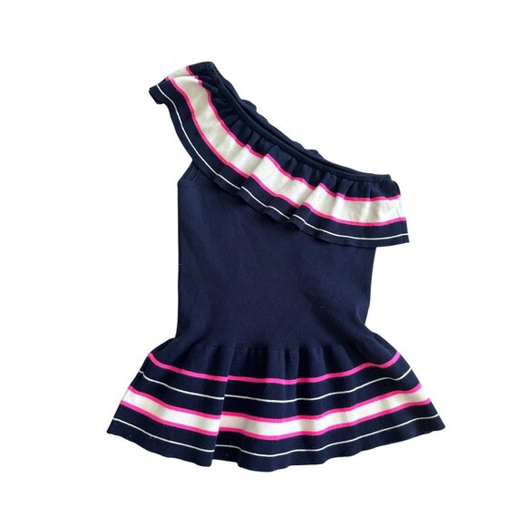 LILLY PULITZER Striped Ruffle Asymmetrical Top Size Small - Picture 5 of 7